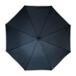 Stockschirm Sturmfest Groß – Automatik Regenschirm für Herren und Damen, Windsicher mit Fiberglasspeichen, Ø 105 / 83 cm, RPET Bezug Blau
