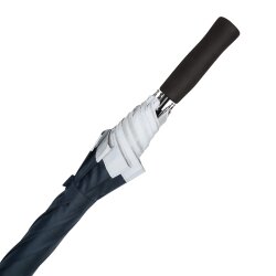 Stockschirm Sturmfest Groß – Automatik Regenschirm für Herren und Damen, Windsicher mit Fiberglasspeichen, Ø 105 / 83 cm, RPET Bezug Blau