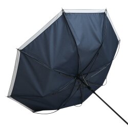 Stockschirm Sturmfest Groß – Automatik Regenschirm für Herren und Damen, Windsicher mit Fiberglasspeichen, Ø 105 / 83 cm, RPET Bezug Blau