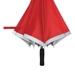 Stockschirm Sturmfest Groß – Automatik Regenschirm für Herren und Damen, Windsicher mit Fiberglasspeichen, Ø 105 / 83 cm, RPET Bezug Rot