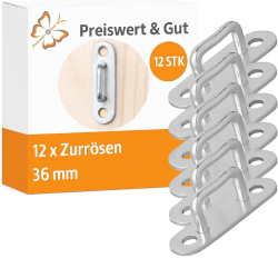 Planenbügel 12er Set 36 mm rechteckig – 12...