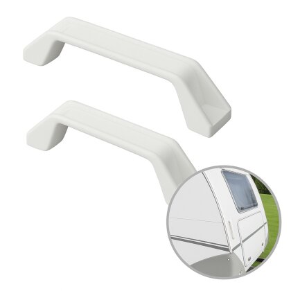 Universal POM Halterung 18 cm – stabile Befestigung für Wohnwagen, Wohnmobil & Anhänger, inkl. Abdeckkappen für Montage
