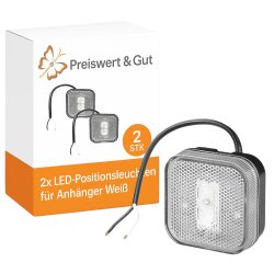 LED Positions-/Begrenzungsleuchte 65×65 mm,...