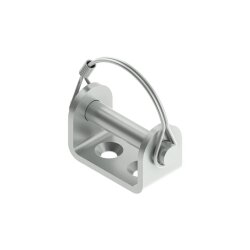2x Bordwandscharnier Anhänger Set 376mm mit Halterung für Bordwände verzinkt