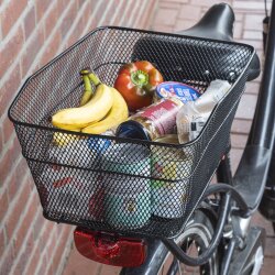 Fahrradkorb hinten für Gepäckträger Stahl 40 x 30 x 20 cm bis 10 kg inklusive Befestigungsmaterial