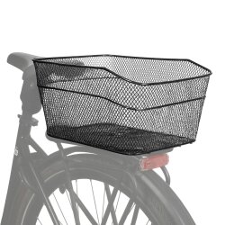 Fahrradkorb hinten für Gepäckträger Stahl 40 x 30 x 20 cm bis 10 kg inklusive Befestigungsmaterial