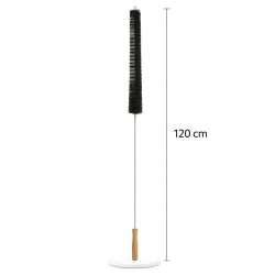 Preiswert&Gut Heizkörperbürste 120 cm – flexible Heizungsbürste mit Holzgriff & Aufhängeöse, schlanker Drahtstiel für Lamellen & Rückseite, effiziente Reinigung für Flach- & Rippenheizkörper 3er-Set