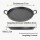 Gusseisenpfanne Grill Durchmesser 31cm Rund Grillplatte 2,9kg mit Griffen