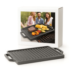 Gusseisenpfanne Grill Durchmesser 31cm Rechteckig...