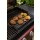 Gusseisenpfanne Grillplatte rechteckig 40 x 20,5 cm massiv 2,7 kg mit Griffen für BBQ Grill Gasherd Induktion Backofen gleichmäßige Hitze Pfanne Bratplatte