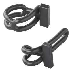 Gummistropp 8er Set zweistufig 18,5 cm Planenspanner 2 Loch elastischer Gummispanner zum Plane spannen wetterfest langlebig