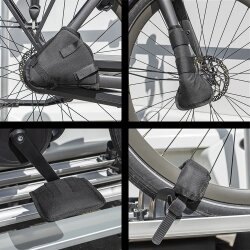Fahrrad Schutzset 7-teiliges Set Transportschutz für Fahrradträger mit Rahmen Felgen Ketten Pedalschutz Vordergabelschutz