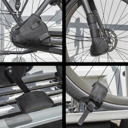 Fahrrad Schutzset 7-teiliges Set Transportschutz für Fahrradträger mit Tasche