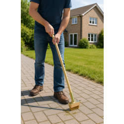 Fugenbürste Messing mit Stielhalterung 5er-Set...