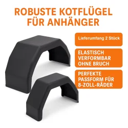 Kotflügel für Anhänger 8 Zoll 2er Set...