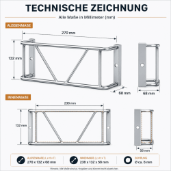 2x Lampenschutzgitter für Anhänger, Wohnwagen...