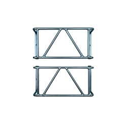 Lampenschutzgitter für Anhänger 2er Set aus Stahl verzinkt 270 × 132 × 68 mm Rücklichtschutz für PKW Anhänger Wohnwagen Schraubmontage