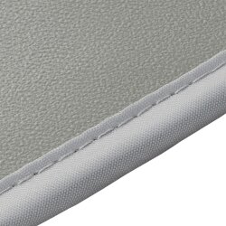 Deichselhaube grau – wetterfeste PVC-Leder Schutzhülle für Anhänger & Wohnwagen – Deichselschutzhaube mit Schnur & Haken zur Befestigung