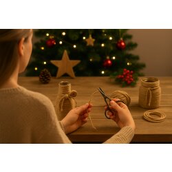 Doppelzwirn 2 mm – 100m Rolle Baumwollgarn aus Leinenfaser – Flachsseil für Makramee, Outdoor, Basteln & Dekoration – Made in Germany