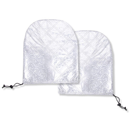 Frontscheibenabdeckung Sommer und Winter 94 x 144 cm mit 2 x Spiegelabdeckung Premium