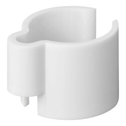 16x Kabelklemmen Weiß für Zeltstangen 22 bis...