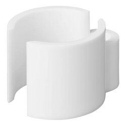 16x Kabelklemmen Weiß für Zeltstangen 22 bis 32 mm Kabelführung bis 7 mm Montage ohne Bohren Zeltzubehör für Pavillon Wohnmobil Vorzelt sichere Befestigung für Stromkabel und Lichtleitungen