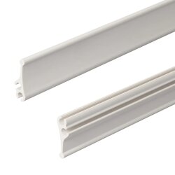 3x Kederschiene Kunststoff 1m pro Stück für Sehnenstärke Ø5 bis Ø6 mm aus PVC Ø5 Ø6mm Kederleiste Wohnwagen zur Erweiterung für Markise Sonnenschutz Camping