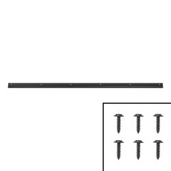 Kederschiene für Wohnmobil 3er Set Kederleiste Caravan Wohnwagen aus Aluminium eloxiert schwarz 45 Grad 100 cm zur Montage für Keder 7–9 mm