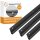 3STK Kederschiene 7-9 mm Alu schwarz eloxiert 45 Grad Kederleiste 100 cm mit Schrauben