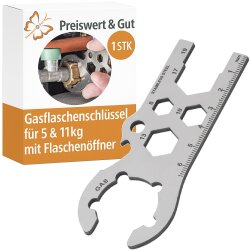 Gasflaschen Schlüssel Edelstahl für 5 und 11 kg...