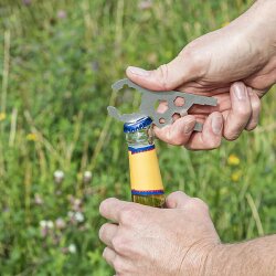 Gasflaschenschlüssel Edelstahl Multifunktionsschlüssel für 5 und 11 kg Gasflaschen Gasregler Werkzeug für Camping Wohnwagen Caravan