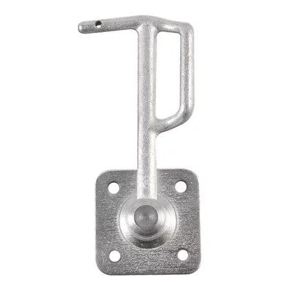 Bordwandverschluss für Anhänger Größe 0 rechts aus verzinktem Stahl mit Bügelgriff als Kastenverschluss Winkelhebelverschluss passend für M6 Schrauben