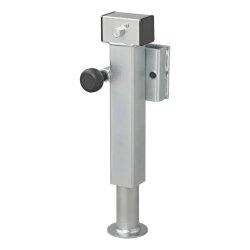 Abstellstütze für Anhänger 410-655 mm klappbar – höhenverstellbare Stützen mit Kurbelmechanik – Tragkraft bis 1300 kg je Stütze SF60 D85 SW19 2 Stück