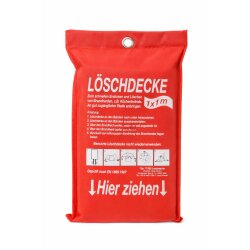 4x Brandschutzdecke 1×1 m aus Fiberglas nach EN 1869:2019 – Feuerlöschdecke für Zuhause zur schnellen Brandbekämpfung in Küche, Camping & Werkstatt