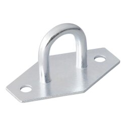 10x Planenösen rechteckig aus Metall 54 x 22 mm anschraubbar für Anhänger Plane & Gepäcknetze