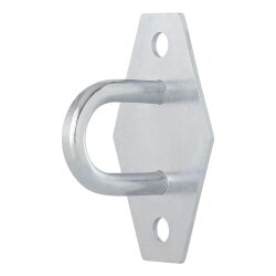 10x Planenösen rechteckig aus Metall 54 x 22 mm anschraubbar für Anhänger Plane und Gepäcknetze