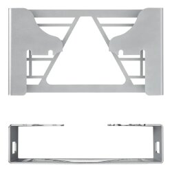 Rückleuchtenschutz Rücklichtschutz Lampenschutzkorb Rückleuchten Schutzgitter 250x141x65 mm verzinkte Oberfläche Silber Stecksystem für Anhänger werkzeuglos