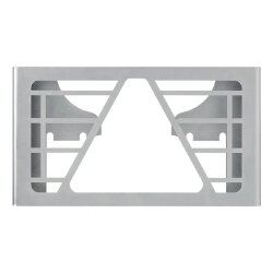 2x Rückleuchtenschutz Rücklichtschutz Lampenschutzkorb Rückleuchten Schutzgitter 250x141x65 mm verzinkte Oberfläche Silber Stecksystem für Anhänger werkzeuglos