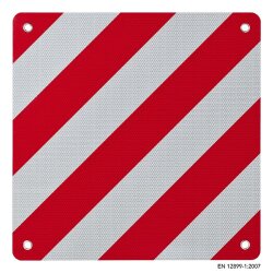 Warntafel Italien 50x50cm aus Aluminium rot weiß...
