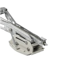 4x Adapterset Wohnwagen Stützfuss Erhöhung 45 mm Stützplatten Adapter Ausdrehstütze grau 25,5x10,5 cm Kunststoff Stahl Caravan Stütze bis 1250 kg