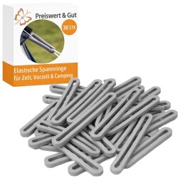 30x Spanngummi Vierkant-Gummiring 130x5x5 mm grau...