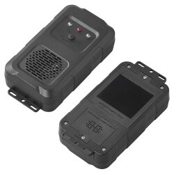 Marderschreck Auto Ultraschall Marderabwehrgerät für Motorraum mit 12V oder Batterie/USB, elektronischer Marderschutz für Autos Motorräder Traktoren Lastwagen, tierfreundlich, schwarz