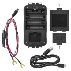 Marderschreck Auto Ultraschall Marderabwehrgerät für Motorraum mit 12V oder Batterie/USB, elektronischer Marderschutz für Autos Motorräder Traktoren Lastwagen, tierfreundlich, schwarz