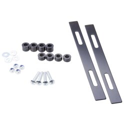 Fahrradkorb hinten Metall schwarz 460x300x200 mm Gepäckträgerkorb Fahrrad inkl Befestigungsmaterial Transport Schultaschenkorb 21L 15kg Traglast Wabengitter