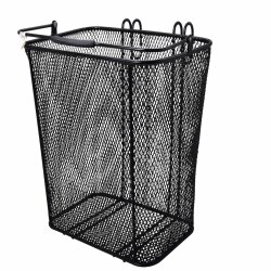 Fahrradkorb hinten abnehmbar – Gepäckträgerkorb 35x23x32cm – stabiler Drahtkorb bis 25 Liter – ideal für Schultaschen, Einkäufe & Freizeit – Fahrradkorb für Gepäckträger