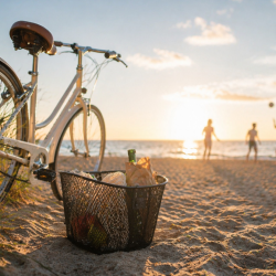 Metall Fahrradkorb schwarz 335 x 270 x 260 mm 23L mit Klicksystem Lenkeradapter vorne für Fahrräder inkl Montagematerial Tragebügel Griff 5kg Traglast Kippschutz