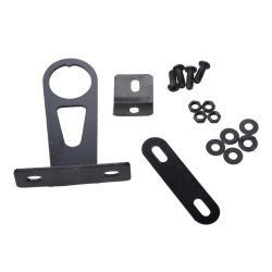 Metall Fahrradkorb schwarz 335 x 270 x 260 mm 23L mit Klicksystem Lenkeradapter vorne für Fahrräder inkl Montagematerial Tragebügel Griff 5kg Traglast Kippschutz