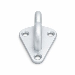 20x Planenhaken Anhänger Metall Zurrhaken mit Öse 70x45 mm Spannhaken verzinkt