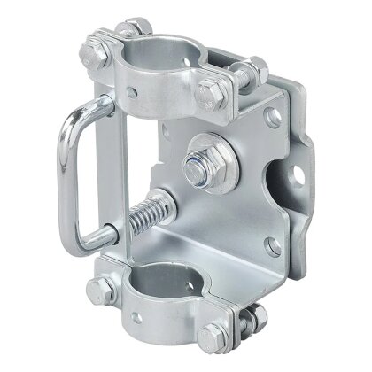 Stützrad Halterung 300kg Klemme 48mm verzinkter Stahl Anhänger Befestigung Stützradklemme AL-KO kompatibel Klemmhalter kippbar Rohrmontage sichere Fixierung