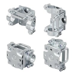 Stützrad Halterung 300kg Klemme 48mm verzinkter...